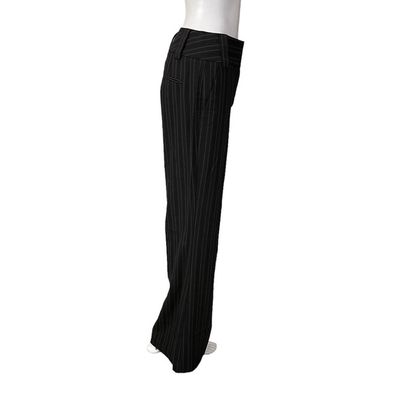 EXPRESS DESIGN STUDIO Black Striped Pants Size 6 - Picture 5 of 7